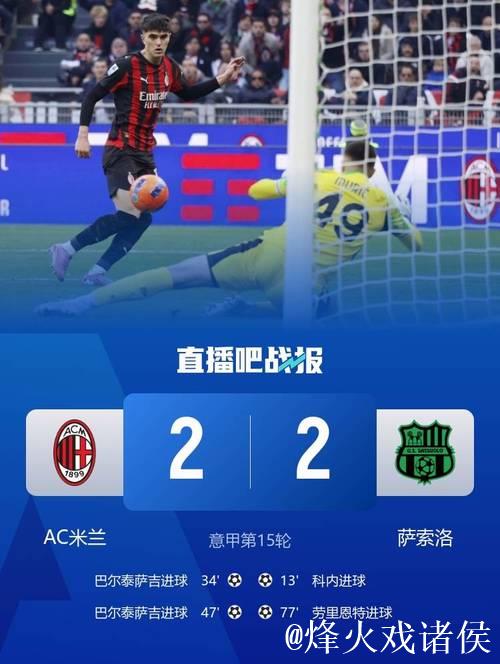 剑南春丨米兰两球被吹2-2萨索洛，巴尔泰萨吉双响，皮纳蒙蒂2助攻